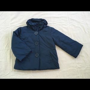 TAHARI Navy Blue Swing Puffer Jacket. XS.